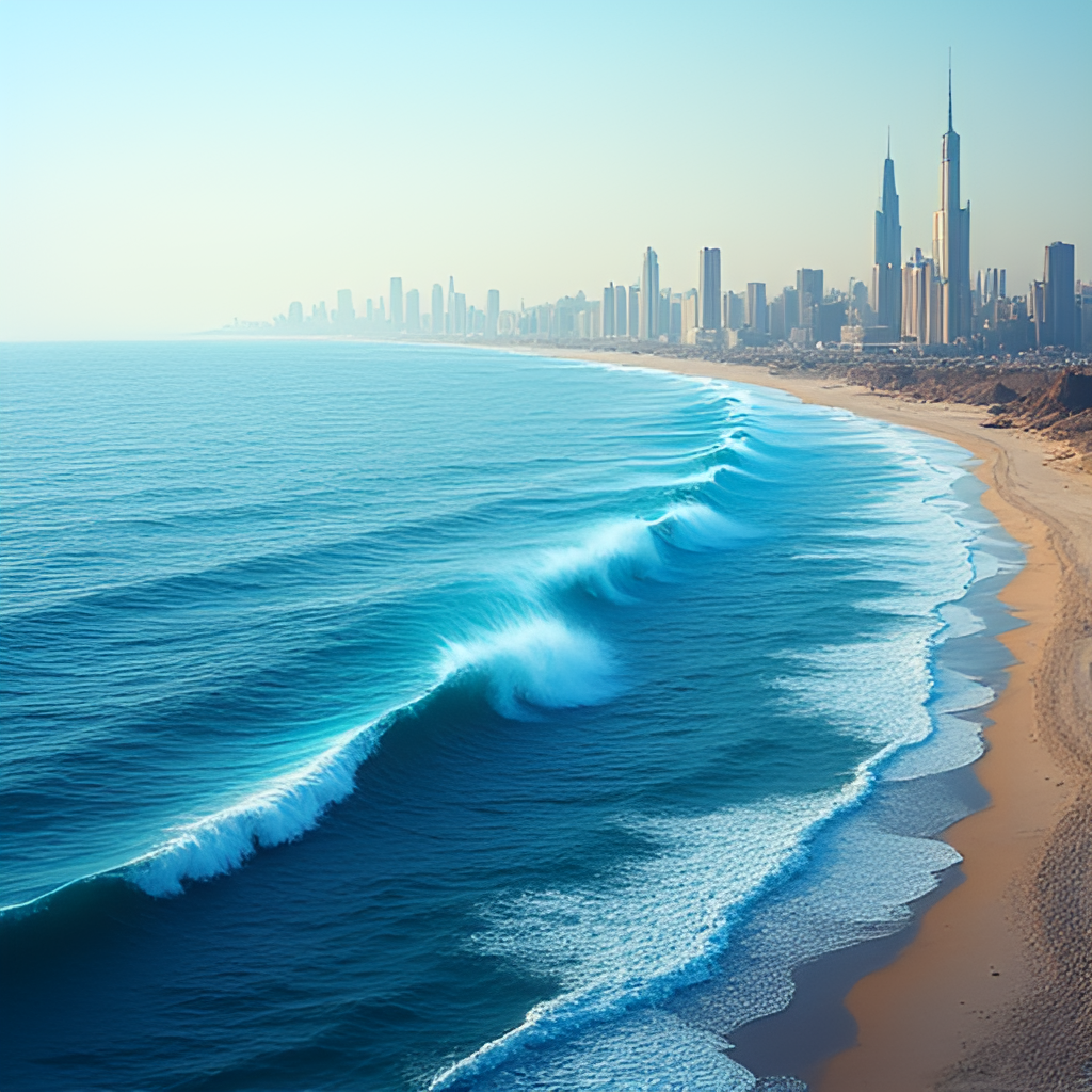 A dynamic, illustrative image showing seismic waves emanating from a point in the Mediterranean Sea towards the Egyptian coast, with a subtle overlay of the Cairo skyline.